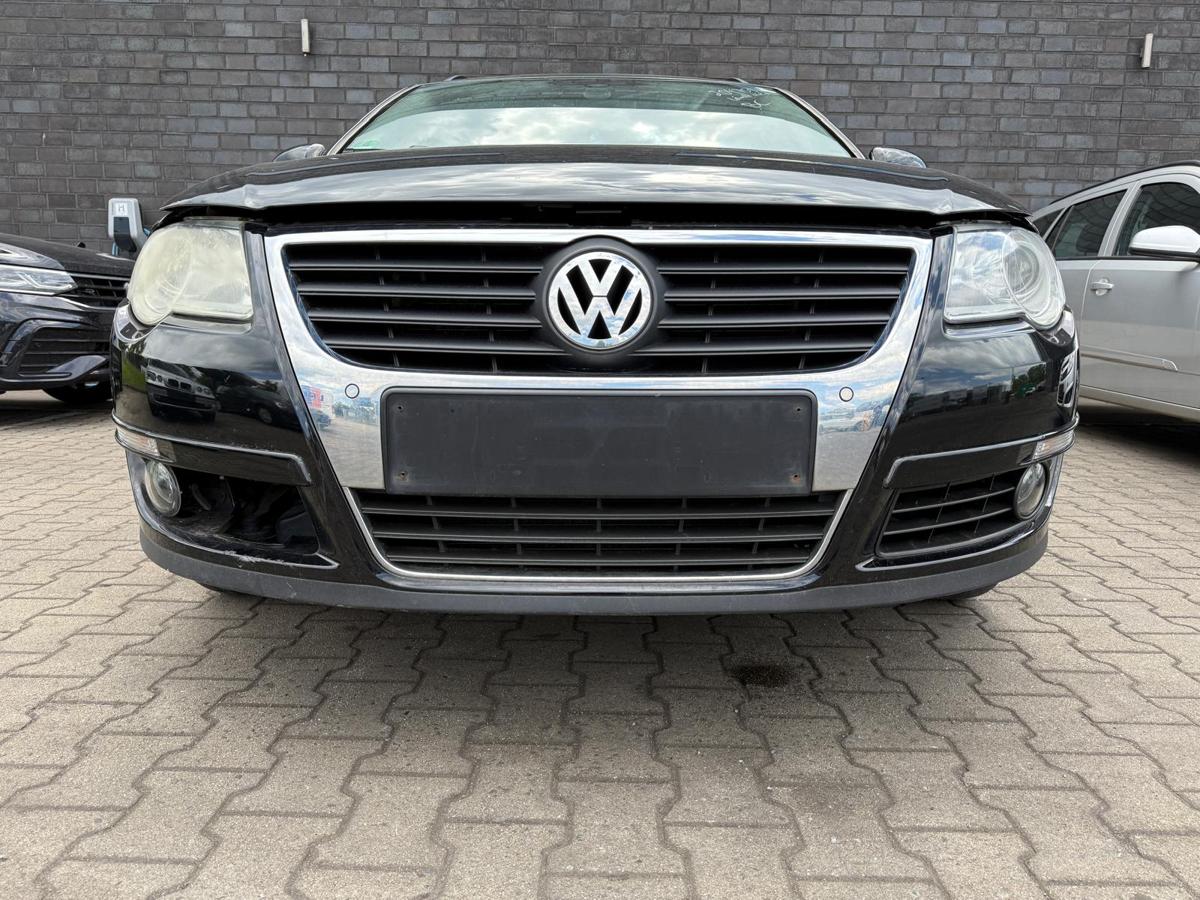 VW Passat 3C B6 original Stoßstange Stoßfänger vorn L041 Brillantschwarz BJ05